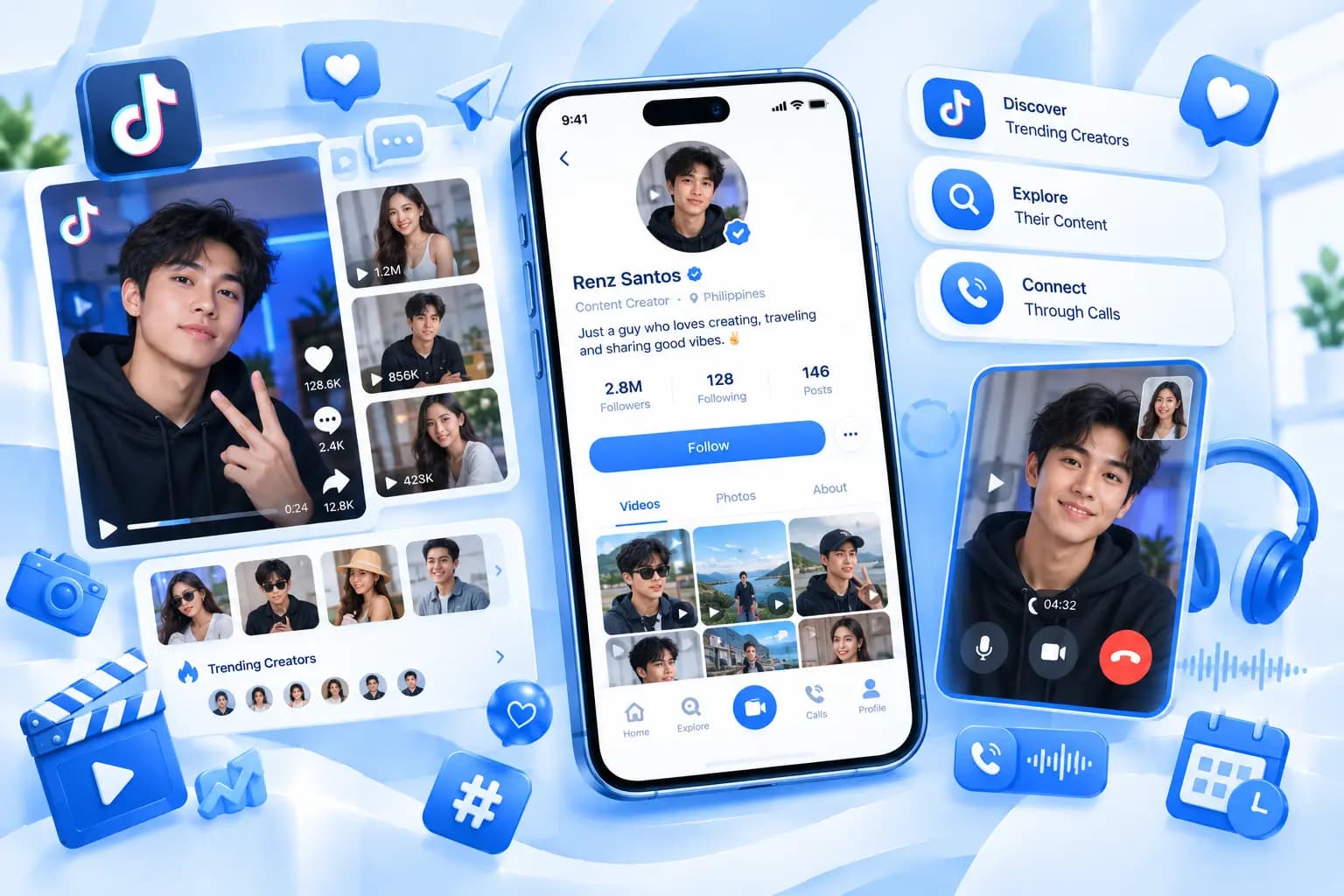 Chat live with Trending TikTok Creators and Content Stars