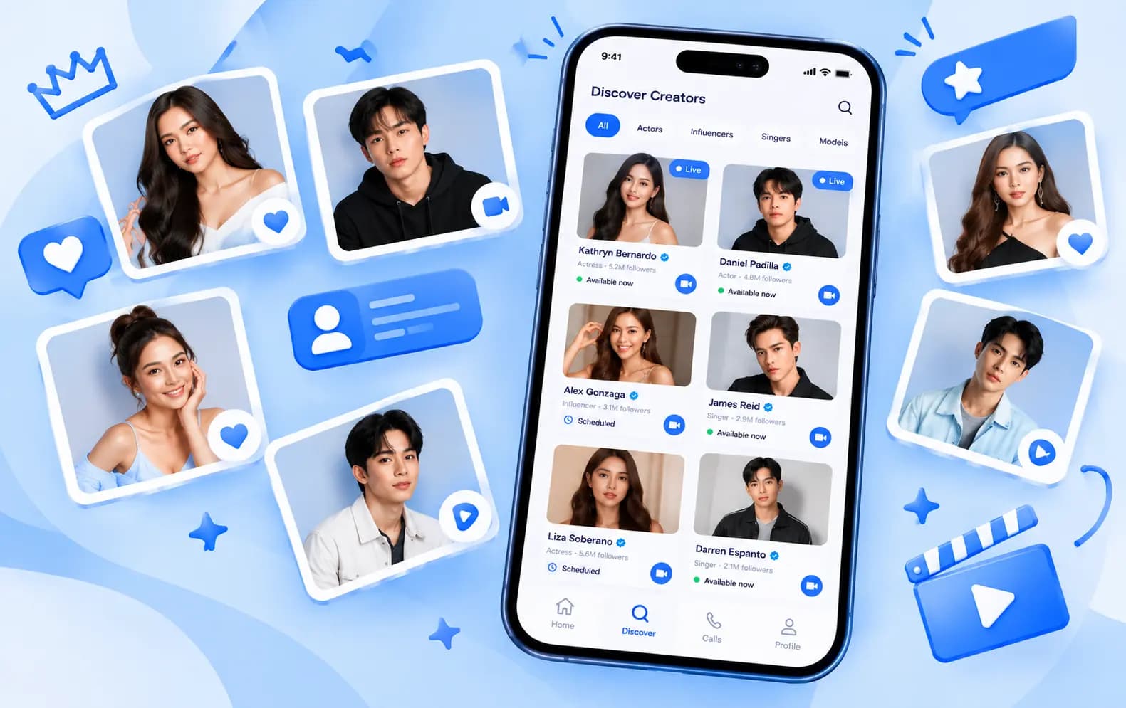 Discover new personalities you’d love to talk to